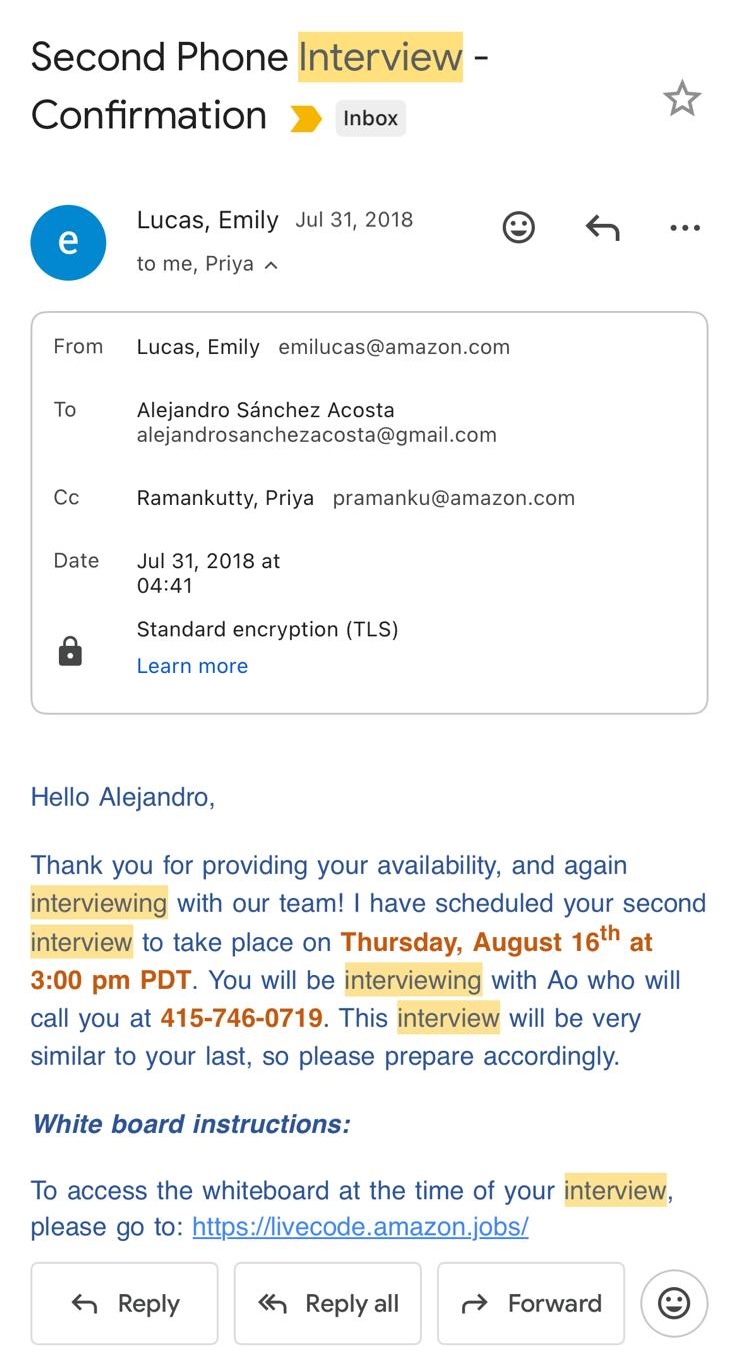 Amazon interview
