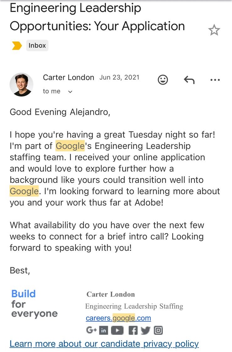 Google interview